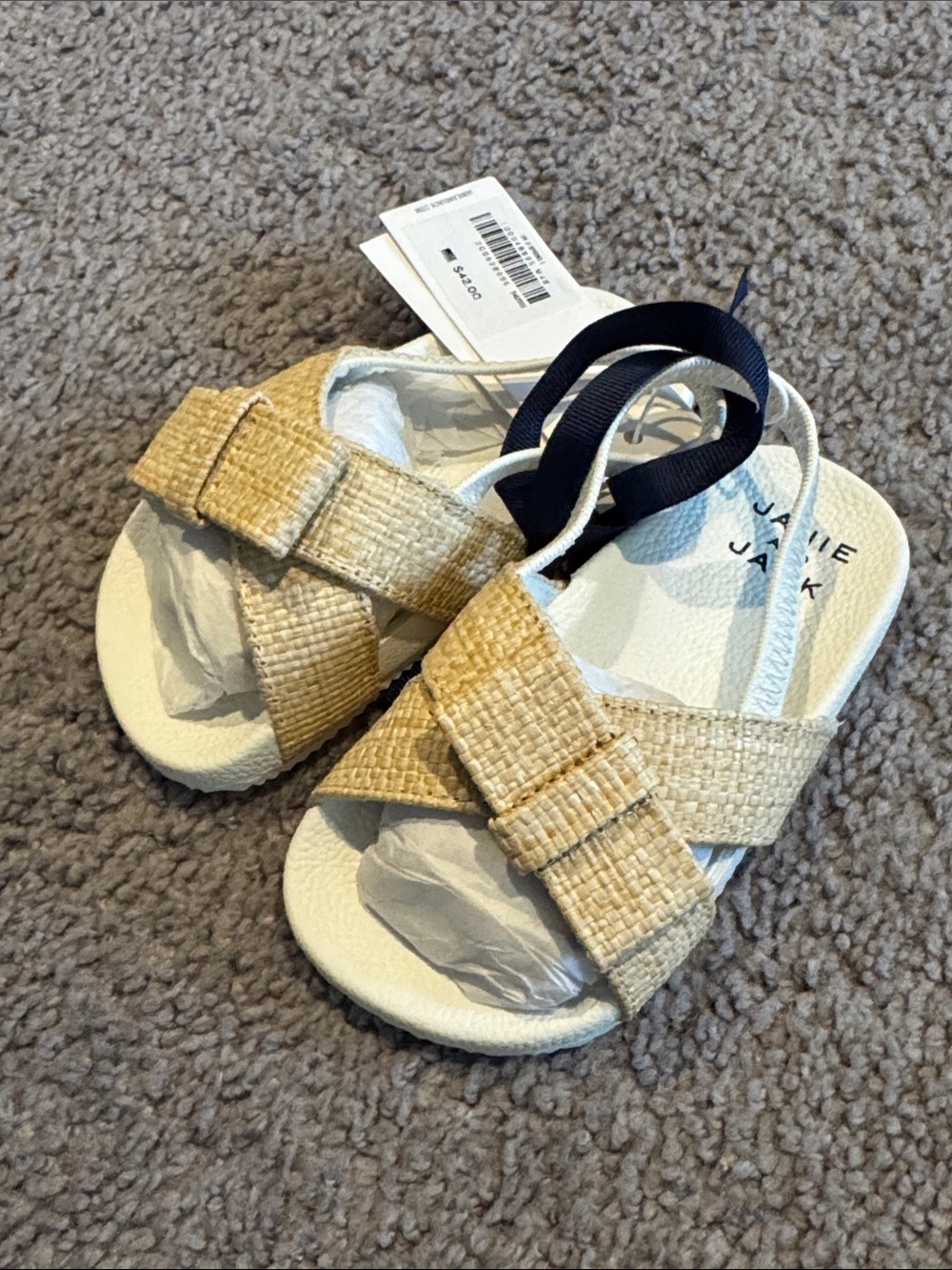 Janie and Jack Woven Pool Slide -Toddler 6C